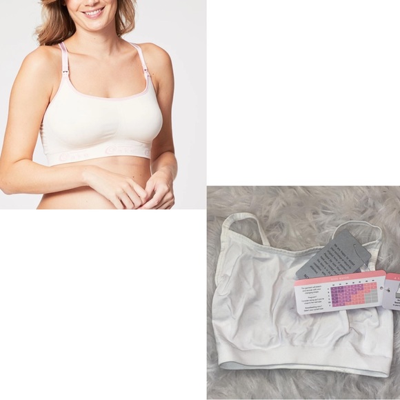 Truly seamless maternity & nursing bra white - Picture 1 of 9